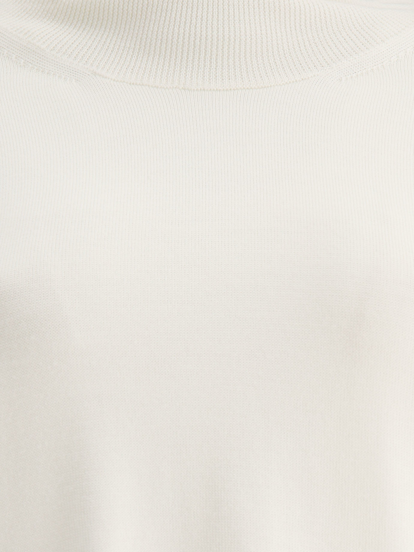 JIL SANDER White Lighweight turtleneck sweater